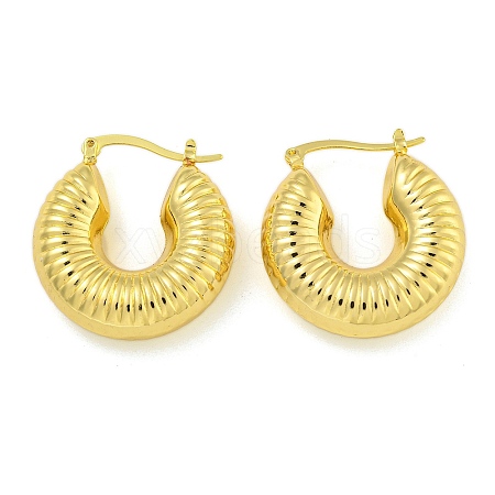 Rack Plating C-Shaped Brass Stud Earrings EJEW-I313-12G-1