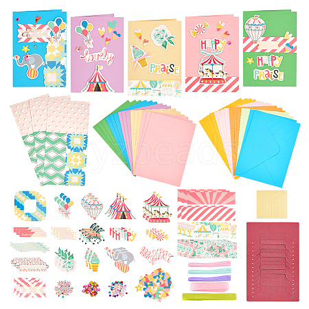 DIY Teachers' Day Theme Envelope & Card Kids Craft Kits AJEW-WH0415-62A-1