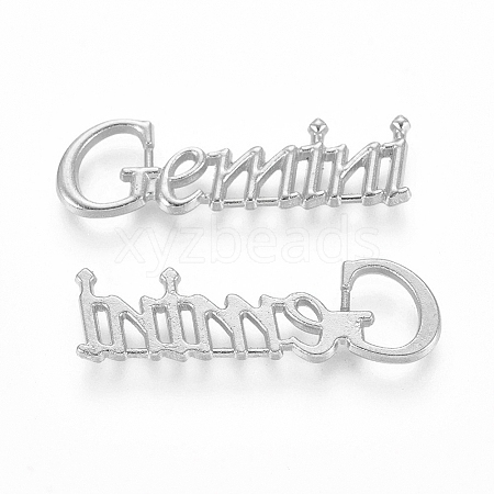 Silver Color Plated Alloy Cabochons PALLOY-WH0068-08S-J-1