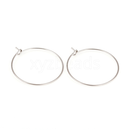 316L Surgical Stainless Steel Hoop Earring Findings STAS-G229-07P-03-1