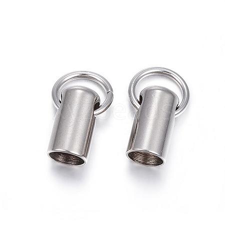 Tarnish Resistant 201 Stainless Steel Cord Ends STAS-E120-02-5mm-1