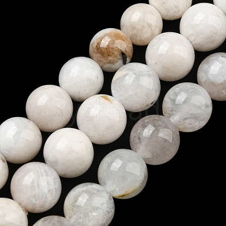 Natural Rainbow Moonstone Beads Strands G-N328-024-8mm-AB-1