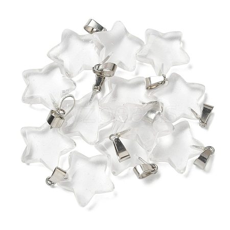 Synthetic Quartz Crystal Pendants G-B127-12P-05-1