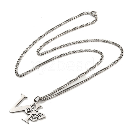 201 Stainless Steel Necklace NJEW-Q336-01N-P-1