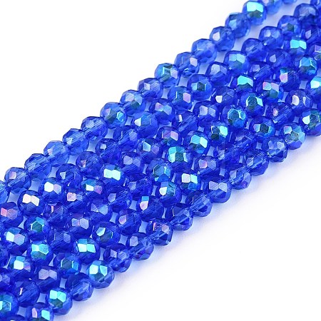 Electroplate Glass Beads Strands LS-EGLA-A044-T2mm-L31-1