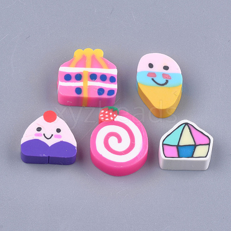 Handmade Polymer Clay Cabochons CLAY-S091-85-1