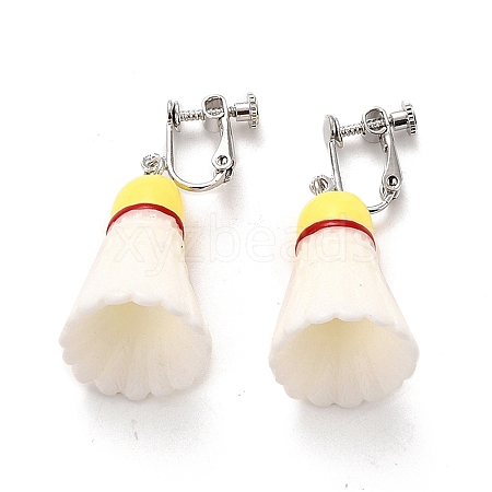 Resin Clip-on Earrings LS-EJEW-Z015-10-1