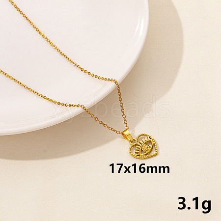 304 Stainless Steel Geometric Pendant Necklaces IQ6554-6-1