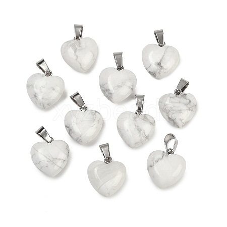Natural Howlite Pendants G-I311-A31-1