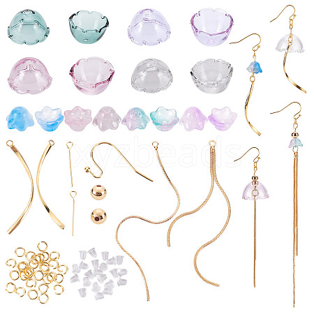   DIY Wind Chime Shape Drop Earring Making Kit DIY-PH0010-93-1