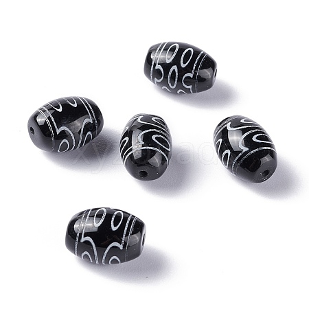Tibetan Style dZi Beads TDZI-Z001-09-1