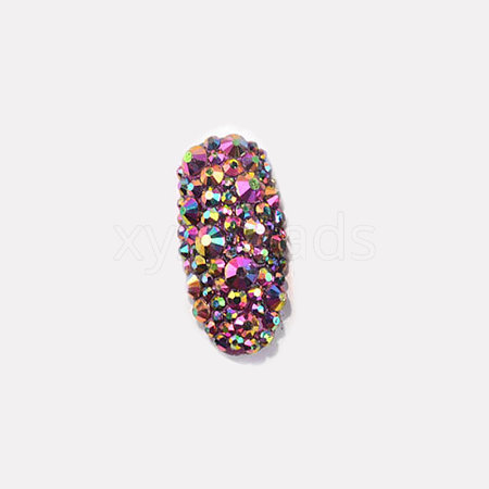 Glass Rhinestone Flat Back Cabochons RGLA-S002-16SS-40-1