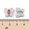 Brass Micro Pave Cubic Zirconia Slide Charms ZIRC-I068-16P-3