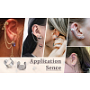 Kissitty 36Pcs 6 Style 304 Stainless Steel Cuff Earring Findings STAS-KS0001-18-23