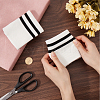 Stripe Pattern Cotton Tubular Knit Rib Cuff AJEW-WH0348-200A-3