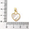 Brass Micro Pave Cubic Zirconia Pendants KK-M099-02G-3