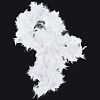 1Pc Turkey Feather Strip SRIB-GF0001-63B-7
