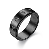 Stainless Steel Rotating Fidget Band Ring PW-WG94276-03-1