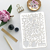 Plastic Drawing Painting Stencils Templates DIY-WH0396-651-3