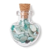 7Pcs Glass Wishing Bottle Decorations PALLOY-JF03099-3