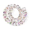 Electroplate Transparent Glass Beads Strands EGLA-N022-04A-D18-2