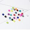 24 Colors Transparent Glass Beads FGLA-JP0001-03-4mm-4