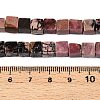 Natural Rhodonite Beads Strands G-T139-6x6-16A-5