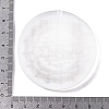 Flat Round Natural Selenite Slice Coasters DJEW-C015-02G-01-3