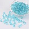 Faceted Bicone Transparent Acrylic Beads DBB6mm-87-1