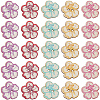2 Bags Printed Wooden Buttons BUTT-GF0004-13-7