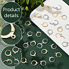   100Pcs 2 Colors 304 Stainless Steel Leverback Earring Findings STAS-PH0005-69-4