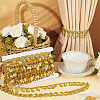 Polyester Lace Ribbon with Plastic Charms Tassel OCOR-WH0078-202A-01-5