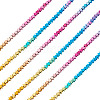 2 Strands Gradient Color Electroplated Synthetic Non-magnetic Hematite Beads Strands G-TA0002-86A-2