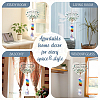 Glass Teardrop Hanging Suncatchers HJEW-WH0201-011-5