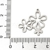 201 Stainless Steel Pendants STAS-R133-01P-03-3