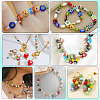 3 Strands Flat Round Handmade Millefiori Glass Beads Strands LAMP-LT0001-15B-5