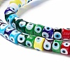 Handmade Evil Eye Lampwork Beads Strands LAMP-F024-01A-04-4