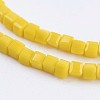 Opaque Glass Beads Strands EGLA-F121-NC02-3