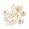 Freshwater Shell Buttons BUTT-Z001-01Y-1