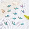 12Pcs Rack Plating 304 Stainless Steel Pendants STAS-UN0036-36-4