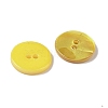Spray Paint Natural Freshwater Shell Button BSHE-H018-15A-2