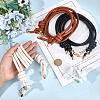 3Pcs 3 Colors PU Leather Adjustable Bag Strap FIND-CL0001-49-3