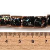 Handmade Dichroic Foil Glass Beads Strands DICH-U001-09C-4