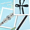 Flower Full Crystal & Montana Rhinestone Handmade Bridal Belts for Wedding Dresses AJEW-WH20006-233A-01-5