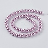 Eco-Friendly Dyed Glass Pearl Round Beads Strands HY-A002-8mm-RB013-2