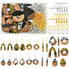 DIY Opaque Resin & Walnut Wood Earring Making Kits DIY-FS0007-84-1
