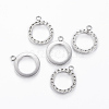 Tarnish Resistant 304 Stainless Steel Pendant Rhinestone Settings STAS-P175-76P-1