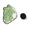 Cute Destroy It Frog Alloy Enamel Pin Brooch for Backpack Clothes JEWB-R004-05EB-05-3