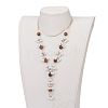 Natural Tiger Eye Beaded Necklaces NJEW-JN01888-02-3