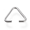 Non-Tarnish 304 Stainless Steel Triangle Rings STAS-K194-28P-1